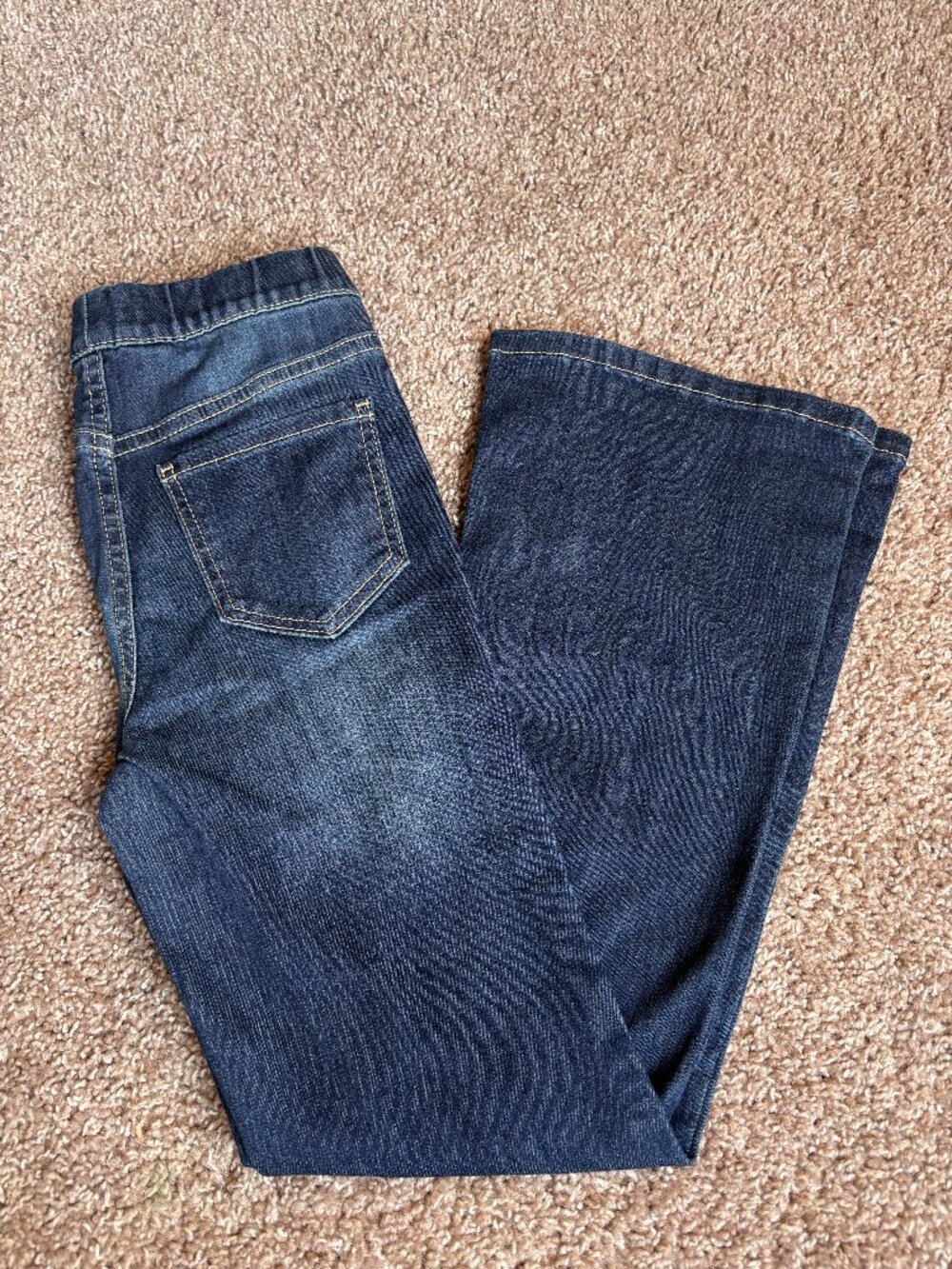 H&M Girls Superstretch Flared Leg Jeans Dark Wash Size 7/8